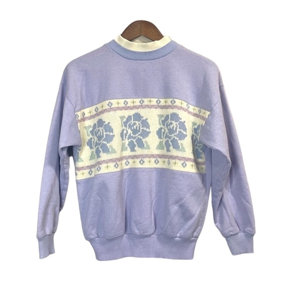 Vintage 1990’s Grandmas Crew Neck Pull Over Sweater - Picture 1 of 8
